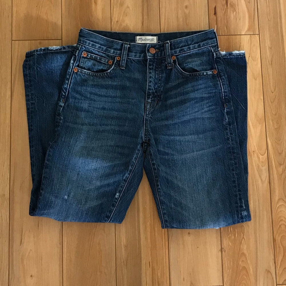 Madewell straight leg crop jeans